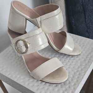 Cole Haan Women's Metallic Cream Heels